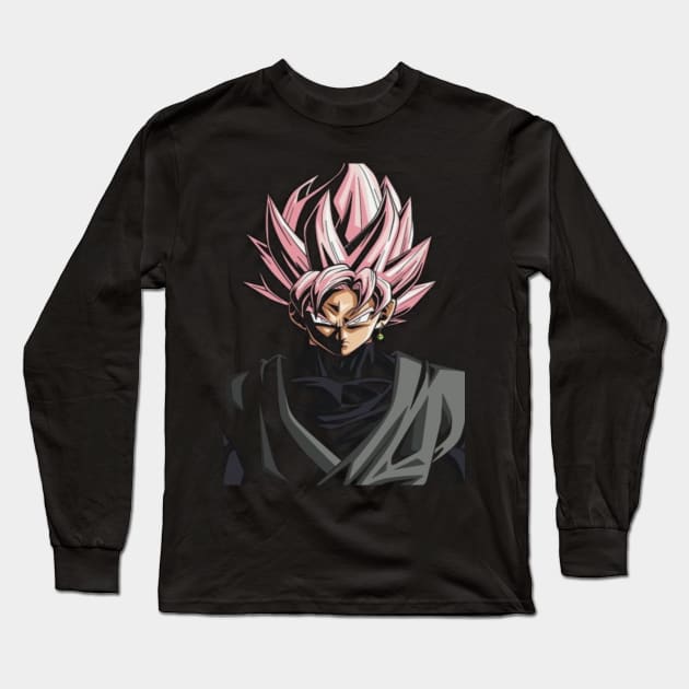 Goku Black of DB Super Long Sleeve T-Shirt by phxaz